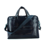 PIQUADRO - Cartella due manici in pelle Blue Square Blu