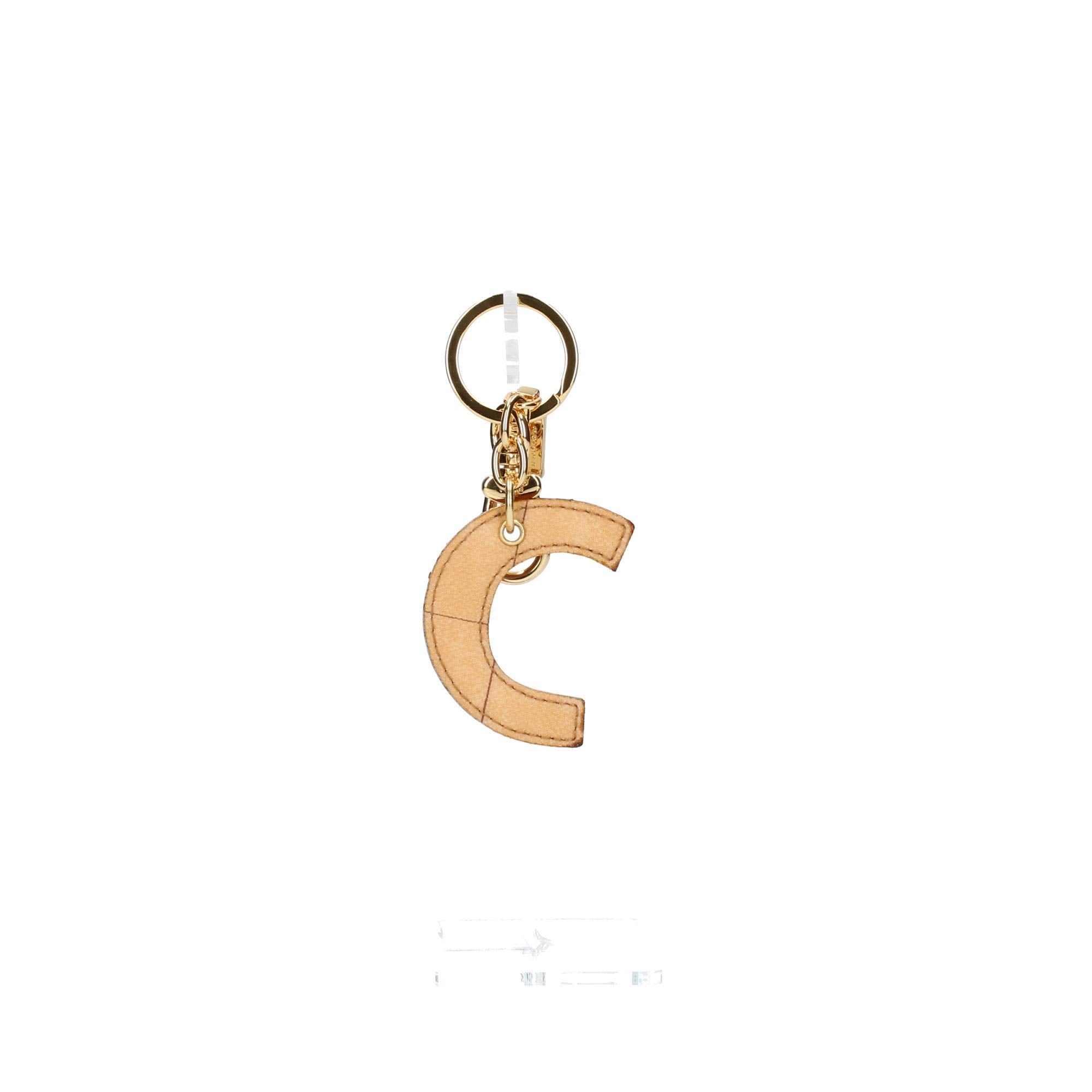 Alviero Martini - Portachiavi Charm Lettera C Naturale, Beige