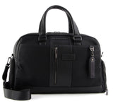 PIQUADRO - Borsone in tessuto e pelle Brief2 Nero