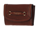 THE BRIDGE - Portafoglio donna con bottone medio linea Bettina, Cuoio