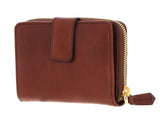 THE BRIDGE - Portafogli donna con zip esterna, Cuoio