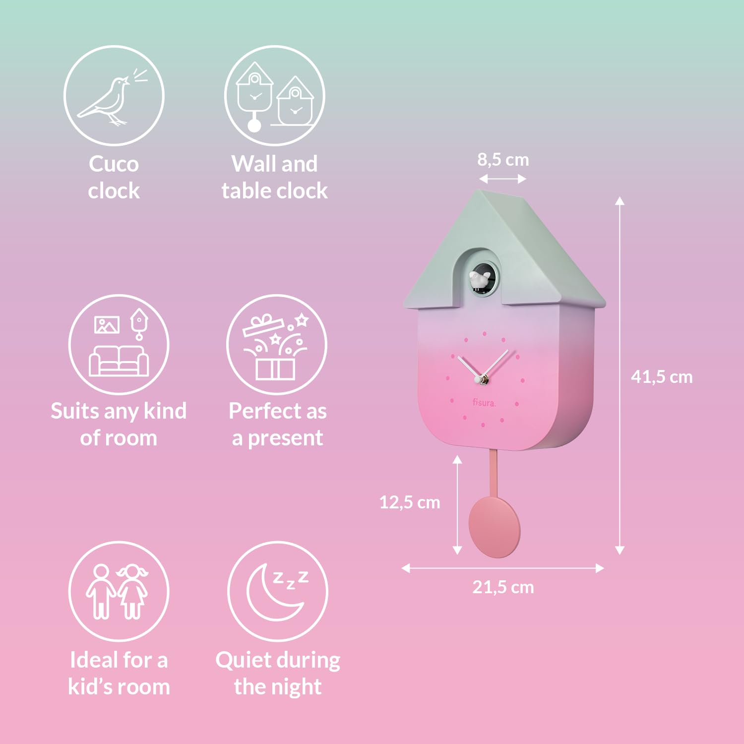 FISURA - Orologio a cucù Multicolor