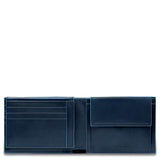 PIQUADRO - Portafoglio uomo con patta linea Blue Square , Blu2