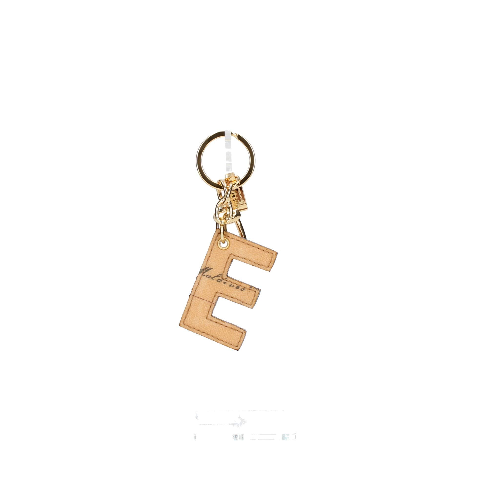 Alviero Martini - Portachiavi Charm Lettera E Naturale, Beige