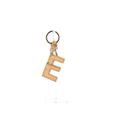 Alviero Martini - Portachiavi Charm Lettera E Naturale, Beige