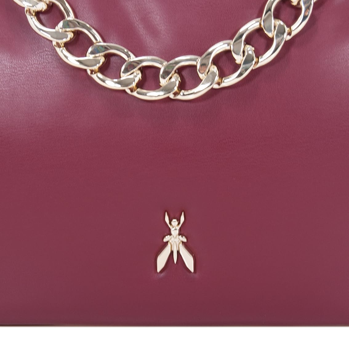 Patrizia Pepe - Borsa in pelle mano e tracolla, Bordeaux