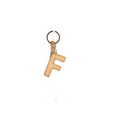 Alviero Martini - Portachiavi Charm Lettera F Naturale, Beige