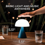 Lexon - Lampada led con cassa Bluetooth MINA L, Blu