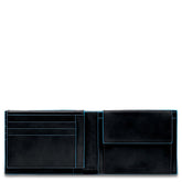 PIQUADRO - Portafoglio uomo con pattina linea Blue Square, Nero