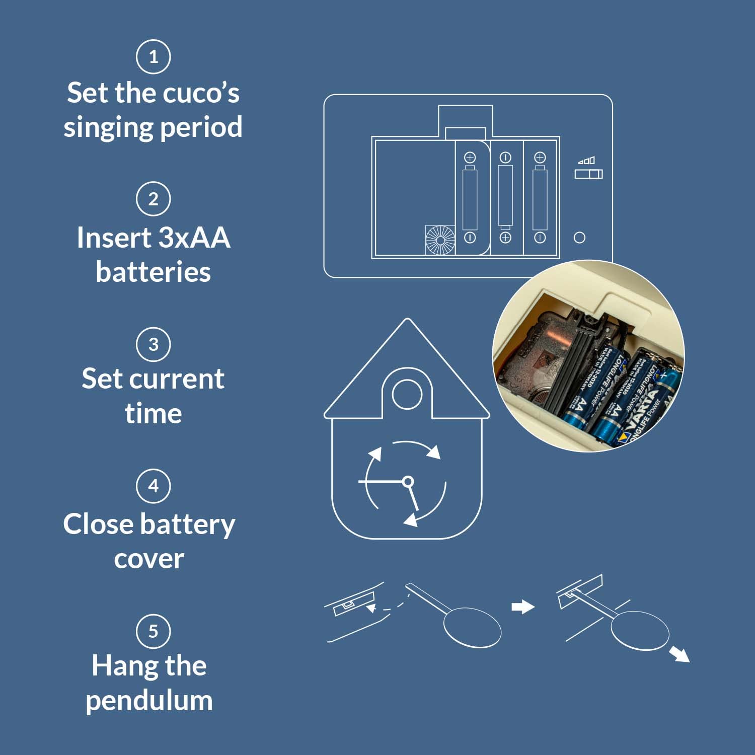 FISURA - Orologio a cucù Nero
