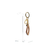 Alviero Martini - Portachiavi Charm Lettera D Naturale, Beige