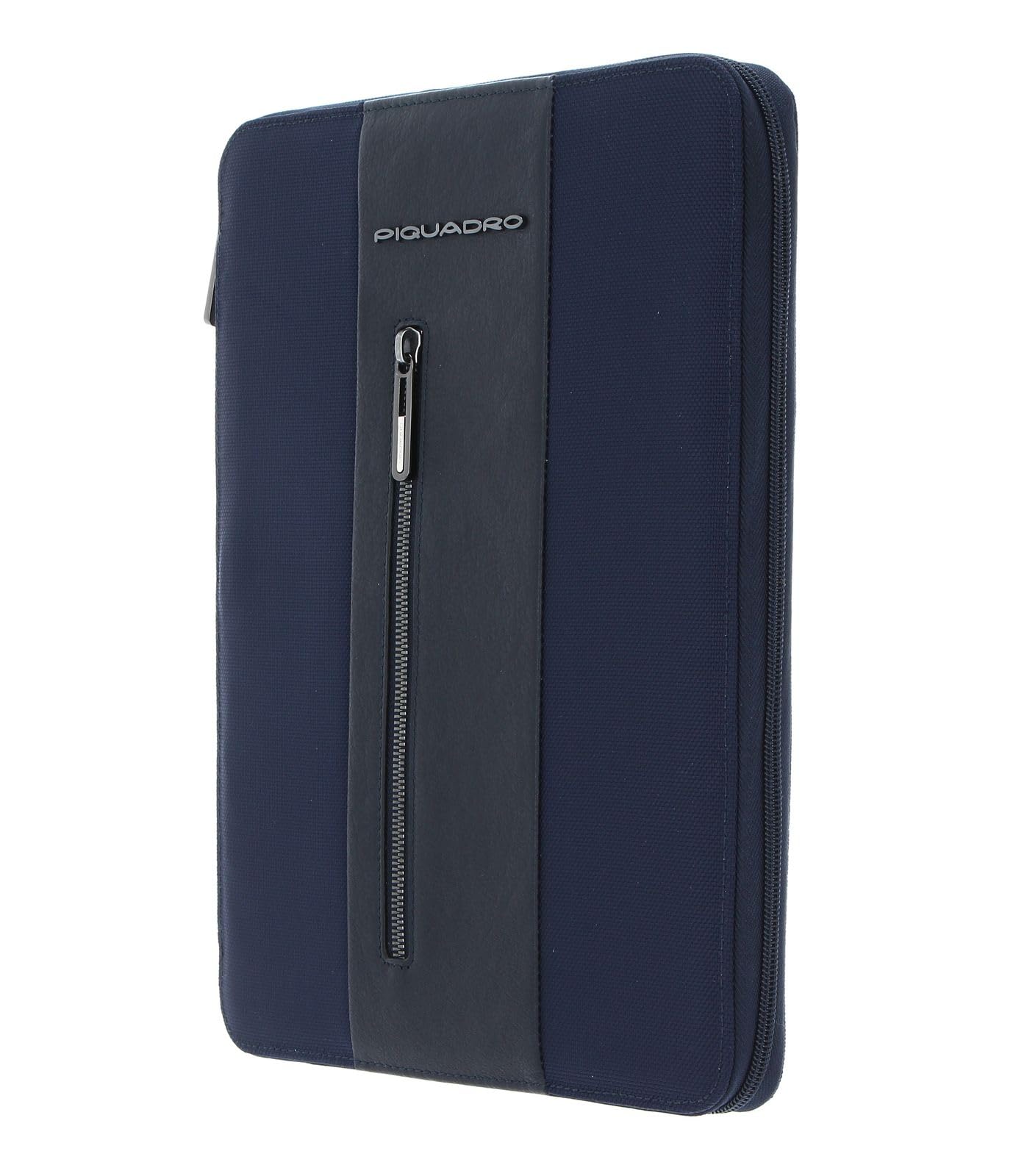 PIQUADRO - Portablocco in tessuto e Pelle Brief2, Blu