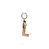 Alviero Martini - Portachiavi Charm Lettera L Naturale, Beige