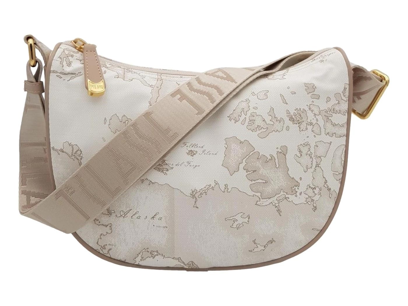 Geo Soft tracolla a mezzaluna piccola, Bianca