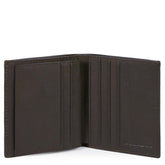 Piquadro - Portafoglio piccolo verticale Black Square,Testa di Moro