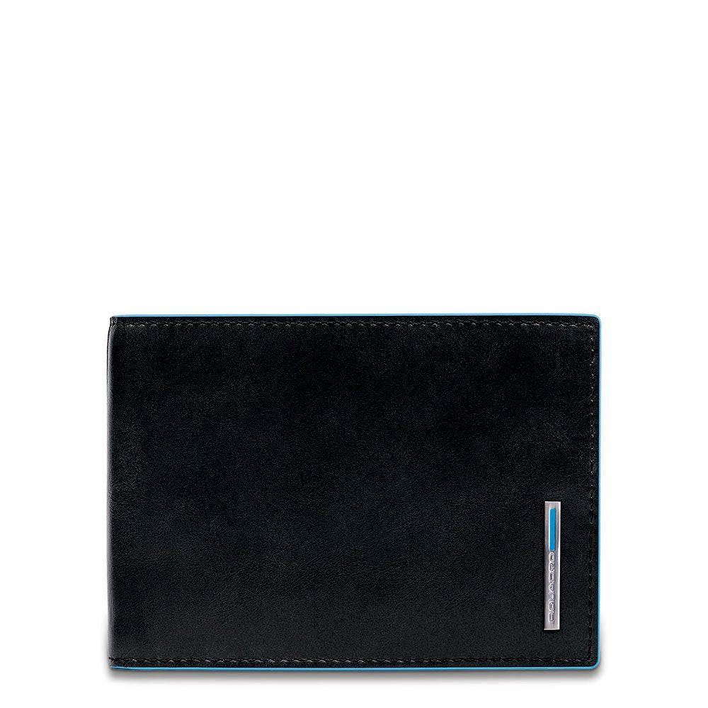 PIQUADRO - Portafoglio uomo con pattina linea Blue Square, Nero