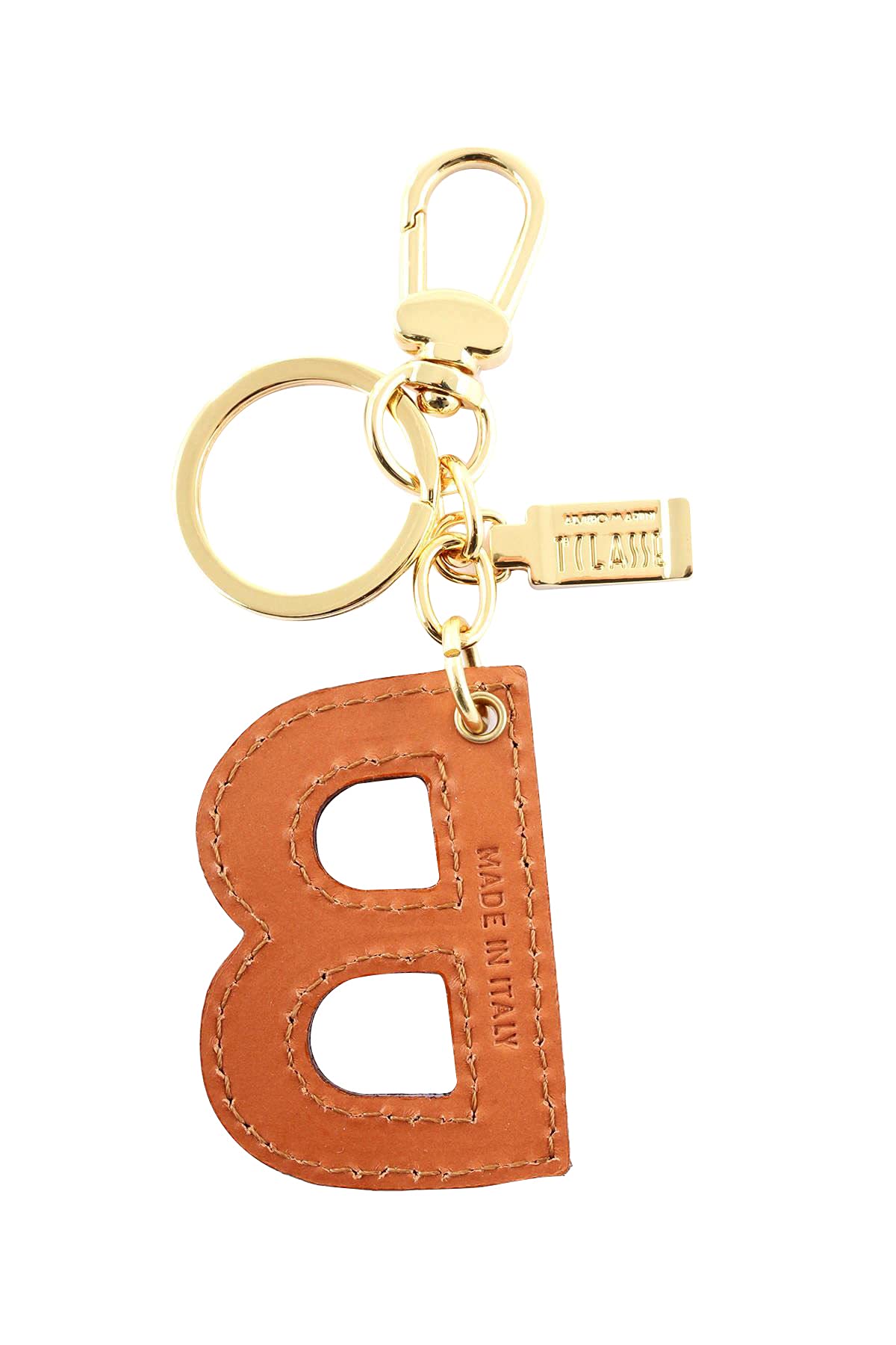 Alviero Martini - Portachiavi Charm Lettera B Naturale, Beige