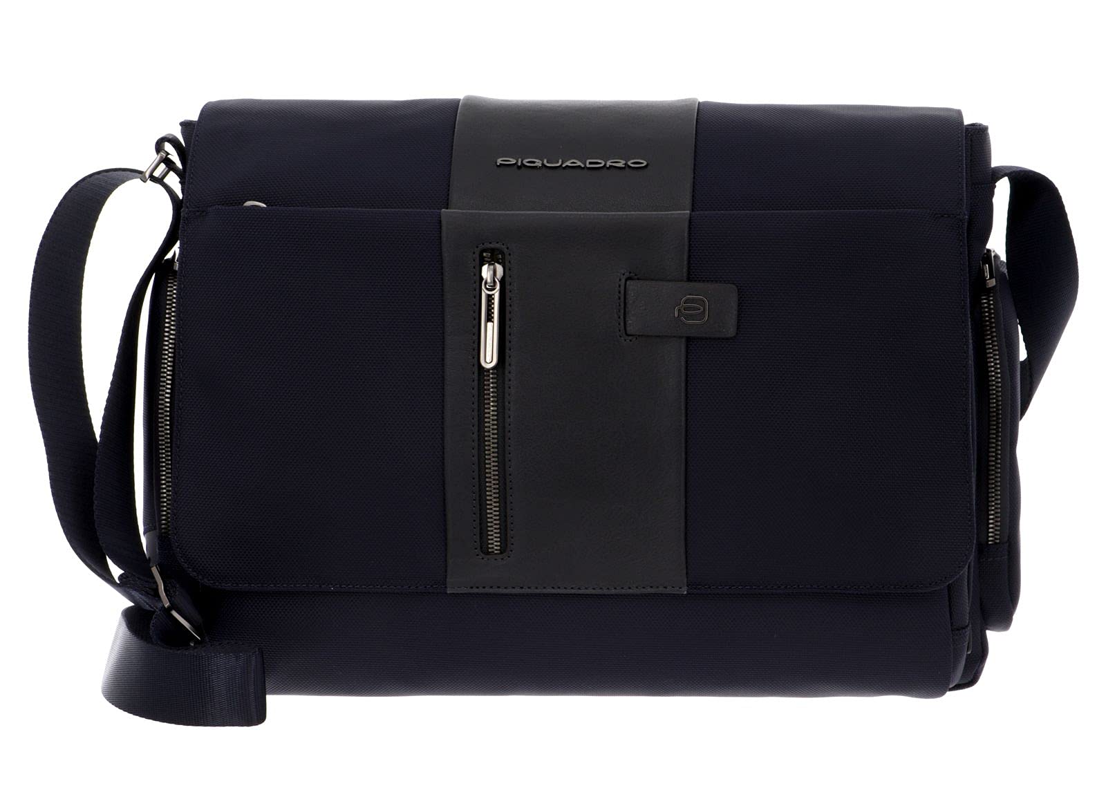 Piquadro - Messenger in tessuto rigenerato e pelle Piquadro Brief2 Blu