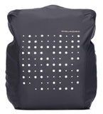 PIQUADRO - Zaino grande in tessuto e pelle modulare, Grigio e Nero