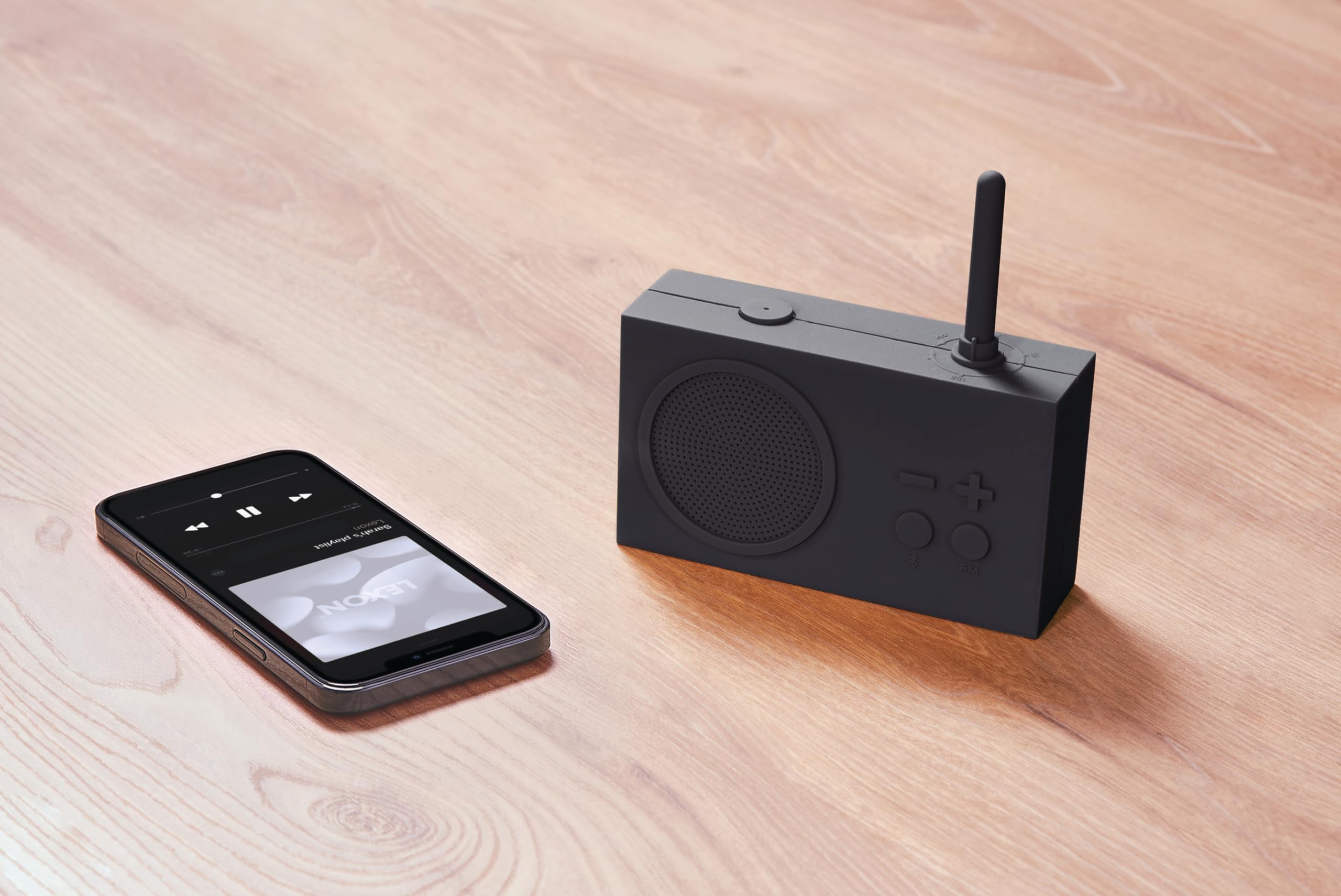 Lexon - Radio Impermeabile e Speaker Bluetooth, Grigio Scuro