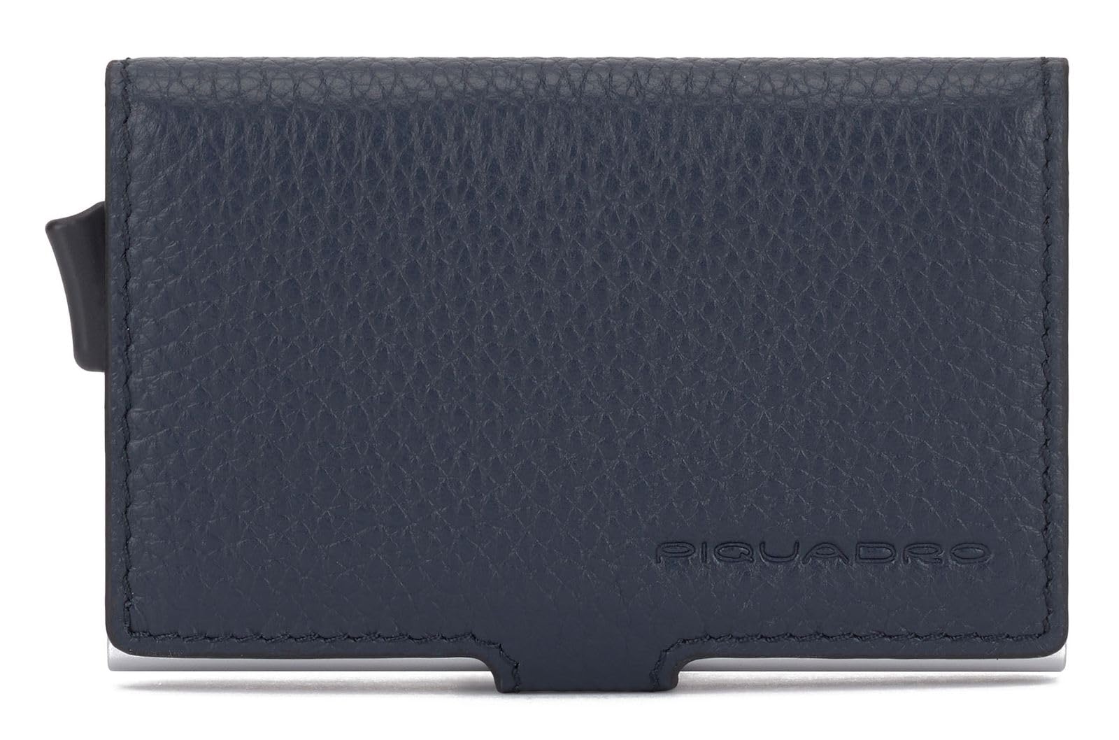 PIQUADRO - Wallet con bottone Modus, Blu