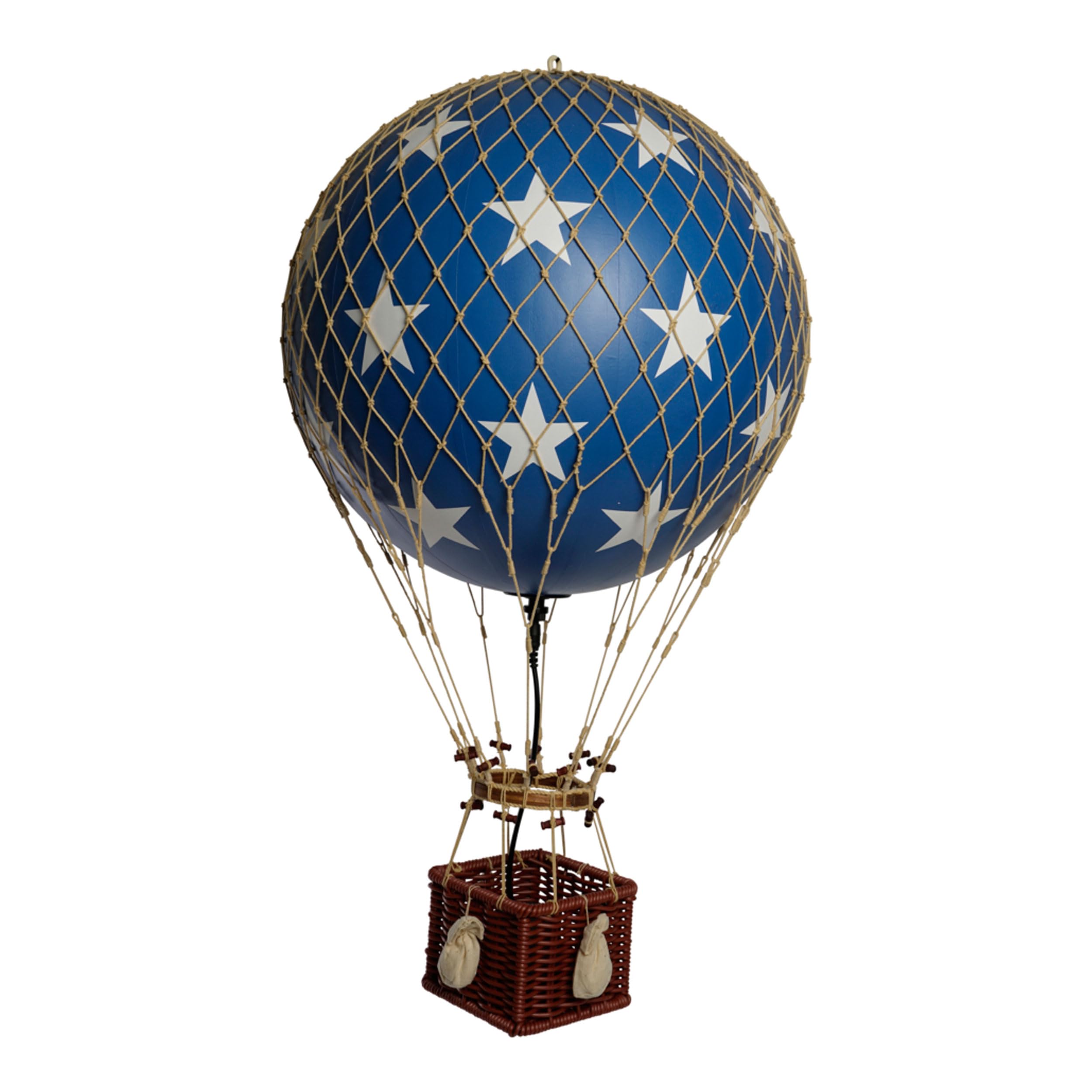 Authentic Models - Mongolfiera grande Led Royal Aero Stelle Bianche e Blu