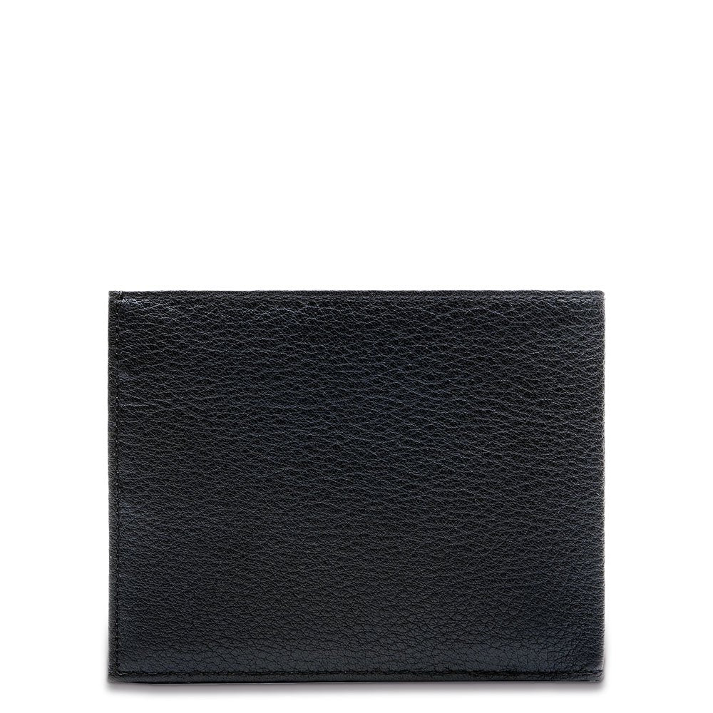 PIQUADRO - Portafoglio uomo porta carte in pelle martellata, Nero