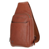 PIQUADRO - Monospalla in pelle Black Square Nero