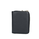 PATRIZIA PEPE - Portafoglio piccolo con zip in pelle martellata Nero