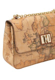 ALVIERO MARTINI 1? CLASSE - Borsa a tracolla con patta Geo Classic E034 Beige