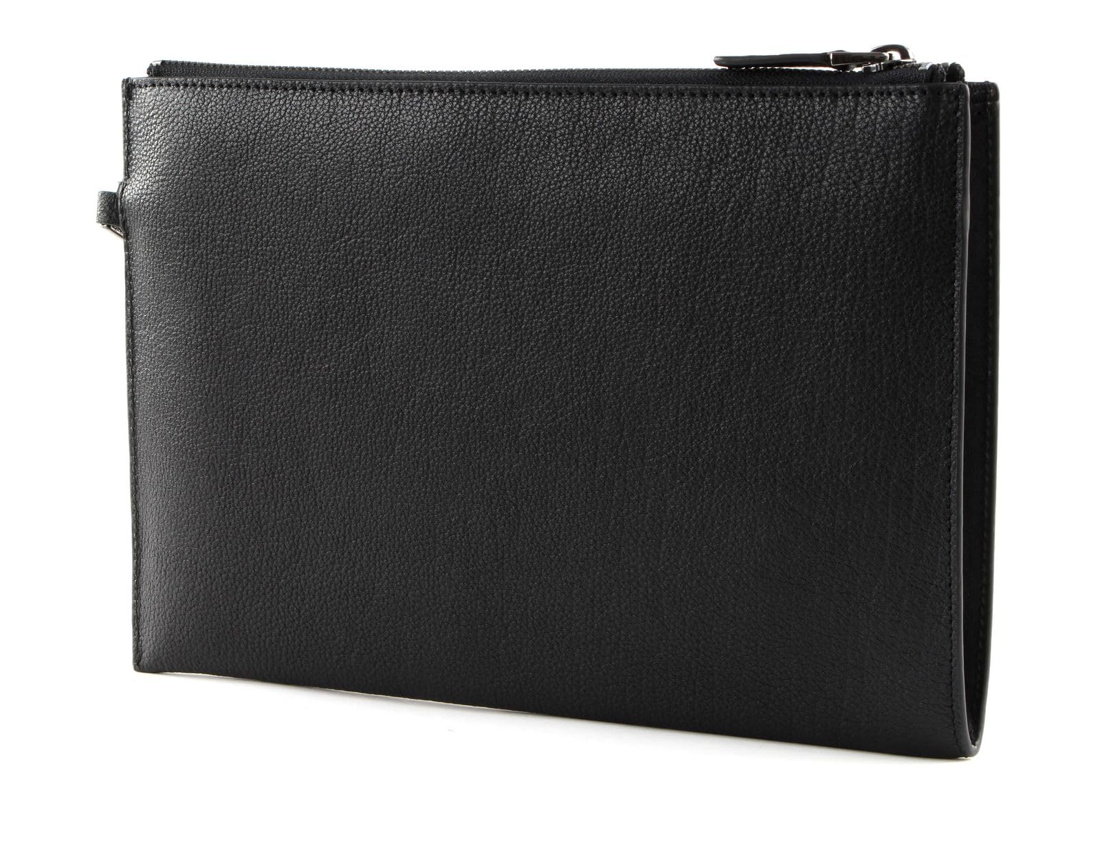PIQUADRO - Pochette in pelle sottile Black Square Nera
