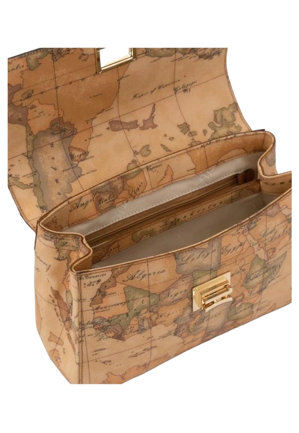 ALVIERO MARTINI 1? CLASSE - Borsa a tracolla con patta Geo Classic E034 Beige