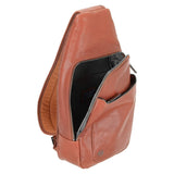 PIQUADRO - Monospalla in pelle Black Square Nero