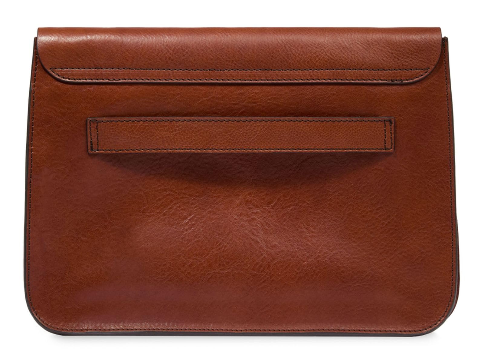 THE BRIDGE - Cartella in pelle martellata linea Ettore, Marrone