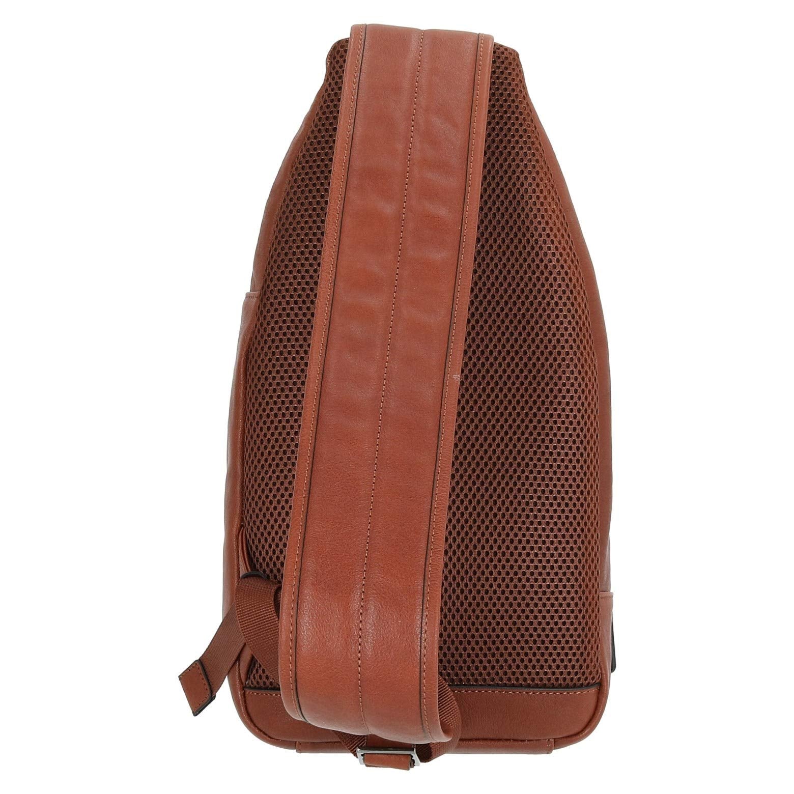 PIQUADRO - Monospalla in pelle Black Square Nero