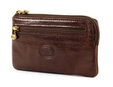 THE BRIDGE - Bustina portachiavi in pelle Story, Marrone