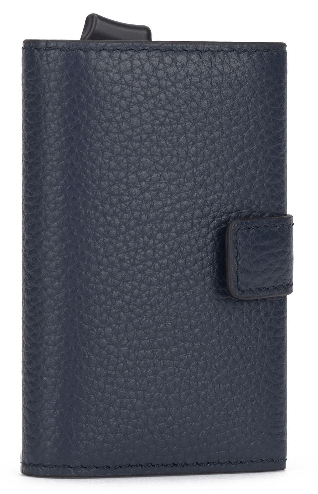 PIQUADRO - Wallet con bottone Modus, Blu