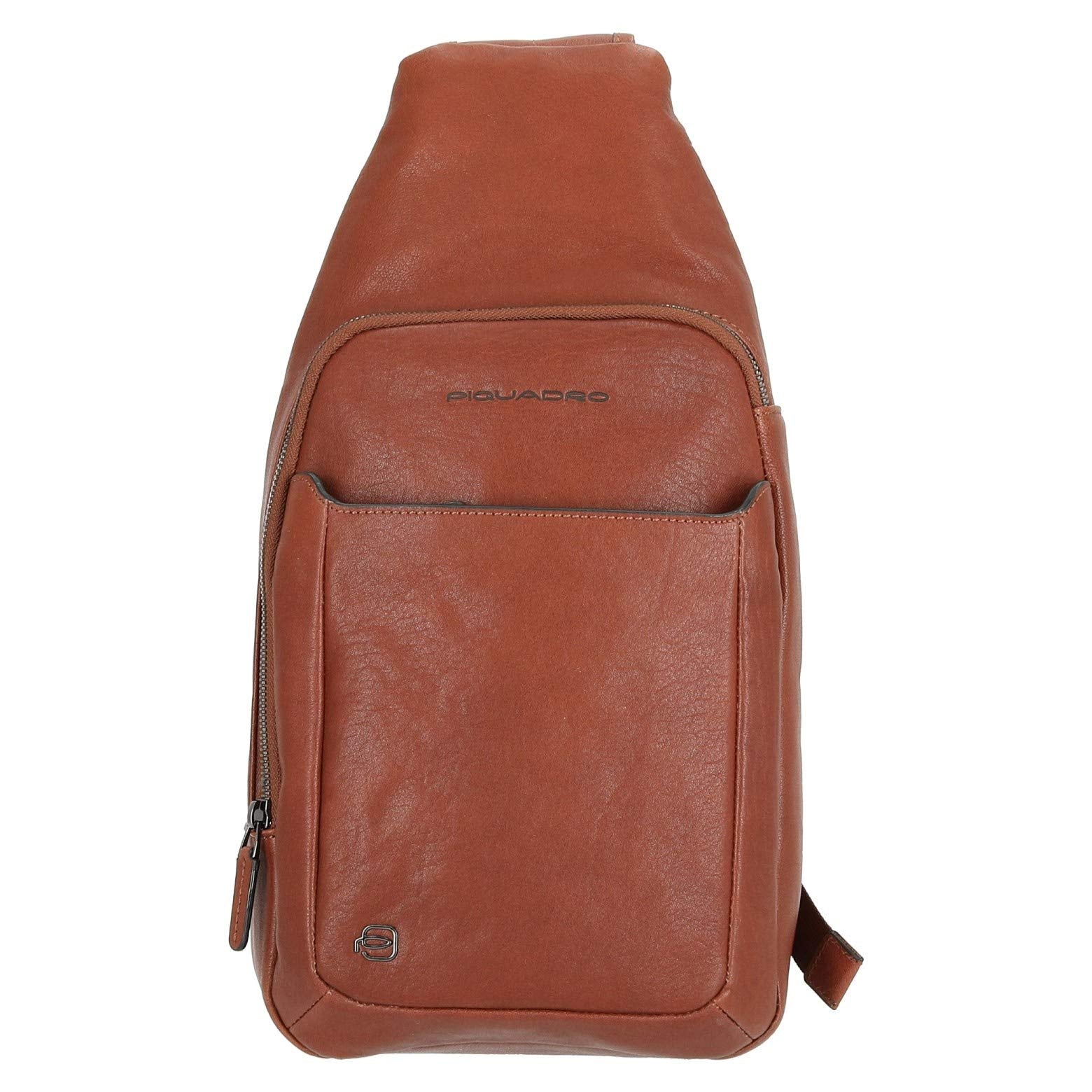 PIQUADRO - Monospalla in pelle Black Square Nero