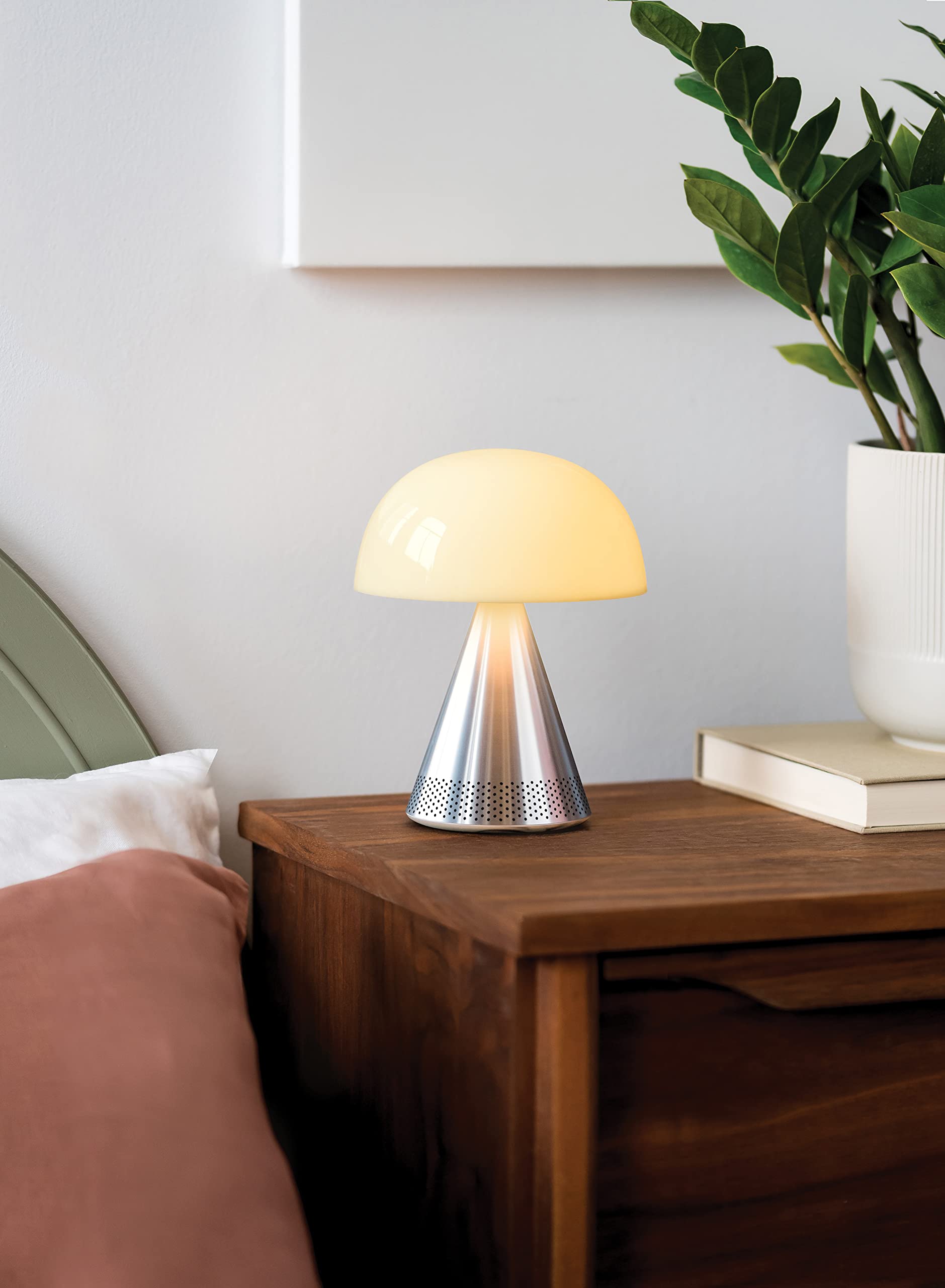 Lexon - Lampada led con cassa Bluetooth MINA L , Alluminio