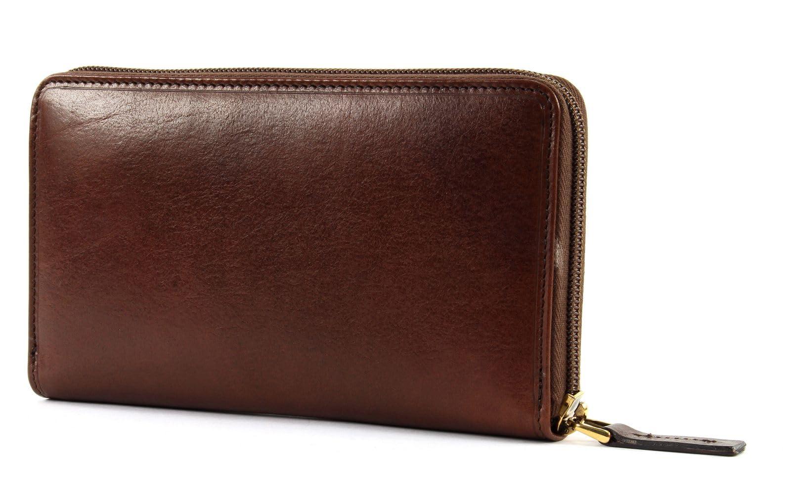 THE BRIDGE -Portafogli donna con zip Florentin, Cuoio