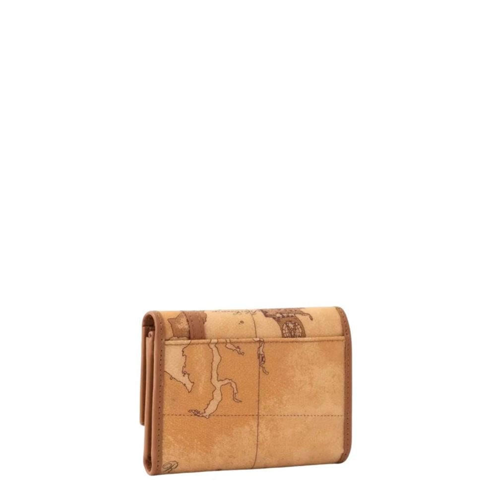 Alviero Martini - W078 Portafoglio piccolo con bottone Geo classic, Beige