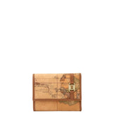 Alviero Martini - W078 Portafoglio piccolo con bottone Geo classic, Beige