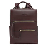 Piquadro - Zaino donna in pelle porta pc, Bordeaux