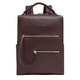 Piquadro - Zaino donna in pelle porta pc, Bordeaux