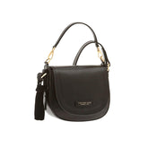 THE BRIDGE - Tracollina in pelle nera Pearldistrict, Nero