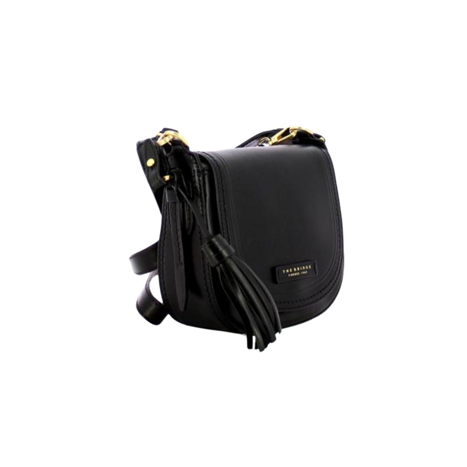 The Bridge - Tracollina in pelle nera Pearldistrict, Nero