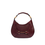 Borsa pelle donna piccola con tracolla removibile Isabella, Bordeaux