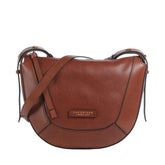 The Bridge - Borsa a tracolla Fedora in pelle di vacchetta grana, Marrone