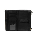 PATRIZIA PEPE - Portafoglio Porta Cellulare Con Tracolla CQ9774 L001 K103 Nero