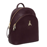 Patrizia Pepe - Zaino Fly in pelle doppia tasca, Bordeaux